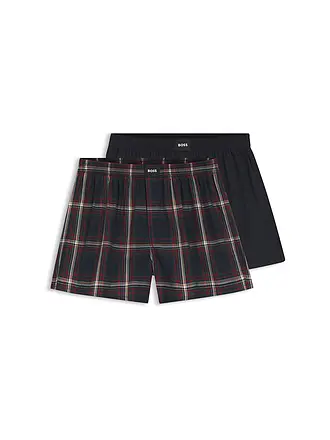 BOSS | Boxershorts 2er Pkg. open brown | dunkelblau